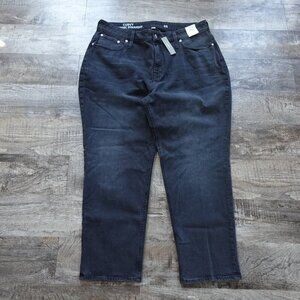 NWT J Crew jeans Curvy Classic Straight women's 35 vintage black